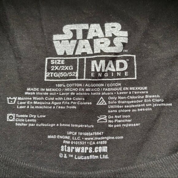 Star Wars Men Tshirt 2XL - Picture 7 of 7